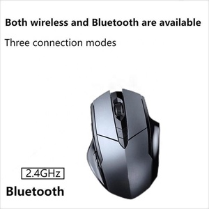 ワイヤレスマウス充電式人間工学に基づいたサイレントクリックUSB2.4Gコードレスブルートゥース5.0/3.0 for IN-PHICマルチデバイスラップトップマウス - Product Image 3