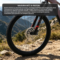 Vélo de montagne électrique en carbone 29 pouces, suspension intégrale, EMTB, moteur central, frein à disque hydraulique