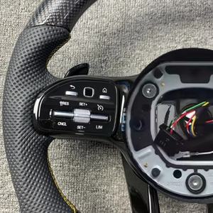 Volant sport en fibre de carbone à vente chaude, bouton de klaxon rouge pour Mercedes-Benz AMG W222 W207 W212 W204 W205 W167 W213 - Product Image 3