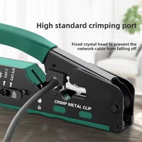 Pince à Sertir Portable Multifonctionnelle en Acier pour Câbles Réseau 6P 8P Cat5e Cat6 Cat7 RJ45, Outil Manuel Électrique pour Fiches Modulaires et Connecteurs