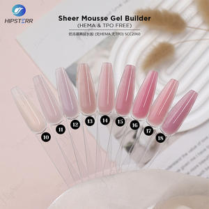 TPO Free 1KG Sheer Mousse Gel Builder Soak off Buildering Nail Extension <b>Uv</b> Gel Jelly Mousse Nail Gel Mixed Color Private Label - Product Image 3