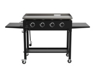 Barbecue portable personnalisable, acier de qualité supérieure, design robuste à ouverture coulissante pour l'extérieur