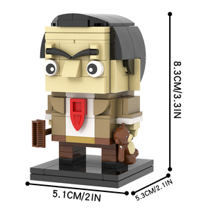 MOC7512 <span class=keywords><strong>Mr</strong></span>.Bean 115 pièces briques à tête carrée comédie de mode produite par Tiger Aspect assembler des blocs de construction de la série télévisée jouets pour enfants - Product Image 3