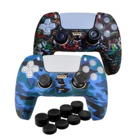 Le plus nouveau protecteur de peau de boîtier de coque de couverture de silicone d'impression de transfert d'eau pour PS5