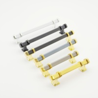 JUNBAI Poignées et boutons en aluminium-Forme de barre moderne pour cuisine salle de bain salon armoires d'entrepôt-Installation facile et durable