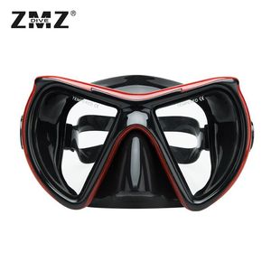 Máscara de Buceo ZMZ con Doble Lente de Vidrio Templado Antivaho, Vista Panorámica de 180°, para Snorkel y Deportes Acuáticos para Adultos - Product Image 1