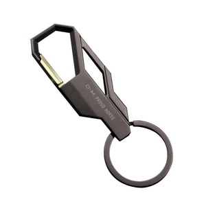 Oneway Designer Promotional Luxury Zinc Alloy Carabiner 2D/3D Men Car Clip Metal Key Chain Keychain <b>Custom</b> Logo Keychain - Product Image 1