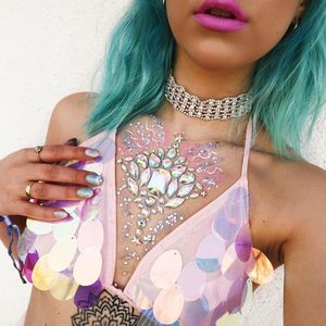 Hot Bán Trung Quốc Nhà Máy Long Lanh Rhinestone Bling Pasties Sequins Núm Vú Bao Gồm Kim Cương Sexy Núm Vú Pasties - Product Image 5