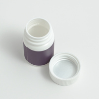 Cannacoast – Bouteille cylindrique en plastique à bouchon à vis anti-enfants personnalisée pour fleurs, herbes, comprimés, pilules et médicaments