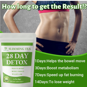 Teh Pelangsing Detoks Alami <span class=keywords><strong>28</strong></span> Hari untuk Dewasa, Campuran Herbal 100% untuk Manajemen Berat Badan, Dukungan Gaya Hidup Rendah Lemak dalam Kemasan Kantong - Product Image 3