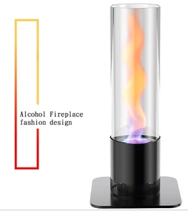 Xi lanh lốc xoáy xoắn ốc kim loại bình thủy tinh thanh lịch nội thất bảng nến chủ sở hữu và Đèn lồng cho trang trí nội thất - Product Image 2