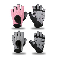 Gants de fitness anti-ampoules respirants unisexes demi-doigts fins antidérapants pour yoga, cyclisme, gym, musculation, usage domestique, en caoutchouc durable