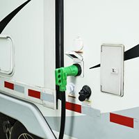 Adaptador de Corriente para RV de 50 Amperios y 30 Amperios, 125V, Conector con Bloqueo NEMA 14-50P NEMA L5-30R, Verde/Negro
