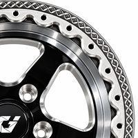 Jantes GVICHN Custom Beadlock noires, face usinée, en alliage d'aluminium forgé, pour course de dragster, tout-terrain, pour Supra, Nissan Frontier, Tacoma, Jeep