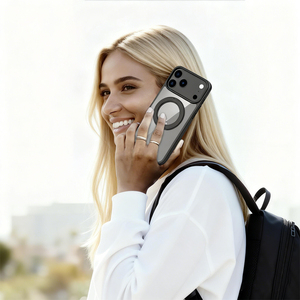 Funda Magnética Mate Transparente para Teléfono con Soporte Oculto Giratorio, 8 Opciones de Color Elegantes para iPhone Serie 17 - Product Image 6