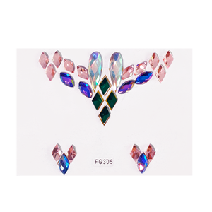 Personnalisable Écologique <span class=keywords><strong>Visage</strong></span> Gemmes Étoile Lune Tatouage Autocollant Sexy <span class=keywords><strong>Visage</strong></span> Maquillage Étanche <span class=keywords><strong>Strass</strong></span> Filles Femmes Coloré Faux - Product Image 6