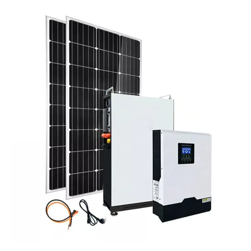 Residenziale off grid sistema di energia solare casa pannelli solari intelligenti sistema di energia solare 5kw