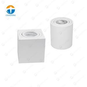 Montage en Surface en aluminium simple <span class=keywords><strong>Double</strong></span> tête Spot de plafond vers le bas luminaire carré rond LED boîtier de Spot Mr16 - Product Image 4