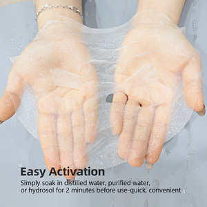 Y175 ओम कस्टम सस्ती कीमत हाइलूरोनिक एसिड फ्रीज-सूखे ठोस सूखे रेशम कपड़े थोक चेहरे के कपड़े चेहरे के मास्क शीट सामग्री - Product Image 2