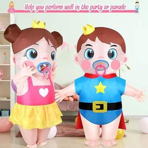 Inflatable <b>Baby</b> <b>Costume</b> for Adults Blow up <b>Costume</b> Gender Reveal <b>Baby</b> Shower <b>Costume</b> <b>Halloween</b> Cosplay - Product Image 5