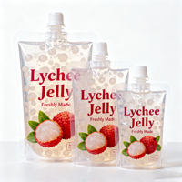 Sac en plastique liquide de stockage de supplément de fruit à presser réutilisable personnalisé pochette d'emballage rechargeable de boisson de jus
