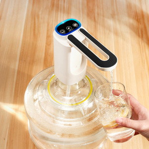 Portable Bottled <b>Water</b> Dispenser <b>Pump</b> <b>Electric</b> Plastic Housing Black And White Foldable <b>Water</b> <b>Pump</b> For Household Use - Product Image 1