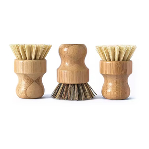 Kit de Cepillos para Platos Ecológicos, Tradicionales, de Doble Fibra, con Mango de Madera y Cerdas de Sisal, para Cocina, Repostería y Barbacoa - Product Image 1