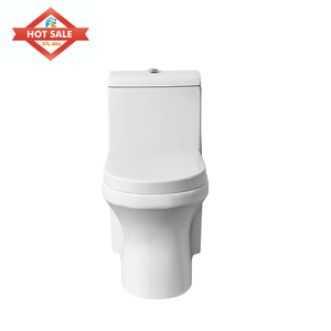 Design moderne, double chasse d'eau, une pièce, articles sanitaires en céramique, cuvette allongée bon marché avec siphon en S pour toilettes et hôtels - Product Image 1