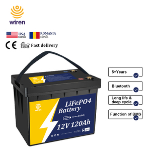 WIREN W12120 <b>12V</b> 120Ah Marine <b>Battery</b> Yacht Boat Ship <b>Deep</b> <b>Cycle</b> Solar Storage UPS 6000 <b>Cycles</b> -20C~60C - Product Image 2