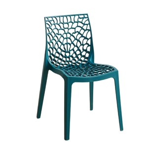 Chaise de salle à manger d'extérieur nordique, chaise de négociation moderne et minimaliste en plastique léger de luxe avec dossier pour adulte, idéale pour la maison et les restaurants - Product Image 5
