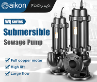 Pompe à eau submersible Aikon pour puits ouverts 220V 380V 2 CV, machine de pompage centrifuge pour fosse 3 CV, pompe submersible pour eaux usées