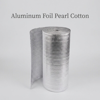 Rouleau d'isolation en tissu tissé double face en aluminium de 0,15 mm, barrière radiante, 48 x 125 pi, double réfléchissant perforé pour la chaleur