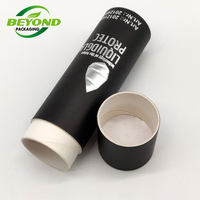 Emballage écologique en tube de papier rond en carton kraft blanc biodégradable personnalisé pour bouteilles d'eau de 500 ml