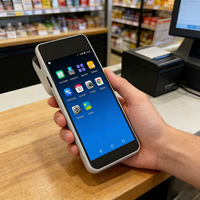 Terminal POS Portátil Android 14.0 con Pantalla Táctil de 5.5 Pulgadas, Impresora Térmica de 58 mm, Compatible con Escaneo de Códigos 2D/QR
