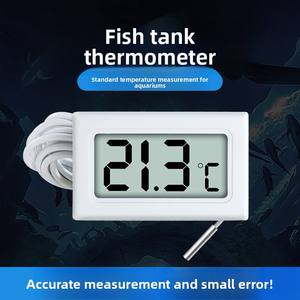 Termômetro <span class=keywords><strong>Digital</strong></span> Mini de Alta Precisão à Prova d'Água com Sonda de Temperatura para Aquários e Uso Doméstico, Economia de Energia, Caixa Plástica - Product Image 2