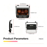 Autoradio Android avec écran tactile de 8 pouces, montage sur tableau de bord pour VW Touareg 2011-2017, Android Auto sans fil, CarPlay intégré, WiFi, MP3