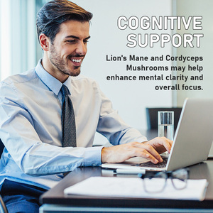 Café aux champignons en gros d'usine, exclusif, enrichi en calories, pour une énergie accrue, favorise la santé du cerveau et soutient l'immunité, en poudre - Product Image 4