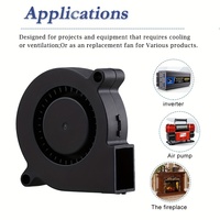 Ventilateur de refroidissement sans balais USB 75mm pour imprimante 3D 5015 7515 7525 7530 DC Cooler Power Inverter Air Pump for PC CPU