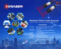 Module laser à ligne uniforme rouge 650nm 50mW 150um avec conception de lentille Powell pour système de stockage à balayage visuel 3D de robot industriel