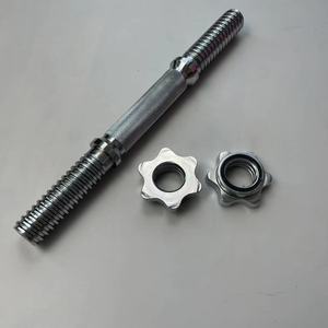 Steel Threaded Dumbbell <strong>Handles</strong> Fit 1 Inch Standard <strong>Weight</strong> Plate - Product Image 5