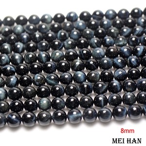 Cuentas sueltas <span class=keywords><strong>de</strong></span> piedras preciosas semipreciosas <span class=keywords><strong>de</strong></span> <span class=keywords><strong>ojo</strong></span> <span class=keywords><strong>de</strong></span> tigre azul <span class=keywords><strong>de</strong></span> <span class=keywords><strong>halcón</strong></span> mineral natural al por mayor para la fabricación <span class=keywords><strong>de</strong></span> joyas - Product Image 3