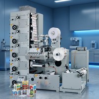 Machine d'impression flexographique automatique à grande vitesse, rouleau à rouleau, pour la production de sacs en plastique/papier et de lignes de production d'étiquettes autocollantes