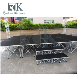 Plateforme de scène robuste en aluminium, scène modulaire intelligente, kit de scène portable pour utilisation en extérieur et en intérieur - Product Image 4