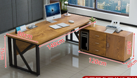 Bureau Simple avec pieds en métal bureau d'ordinateur bureau table d'ordinateur oem