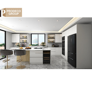 Mobilia di personalizzazione di Prodeco <span class=keywords><strong>3</strong></span> pezzi pensati armadi da <span class=keywords><strong>cucina</strong></span> in pvc lavello da appoggio per appartamento - Product Image 2