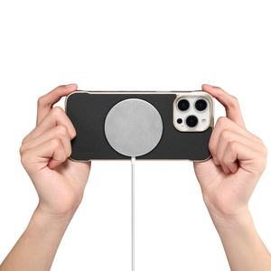 Étui de téléphone portable <span class=keywords><strong>en</strong></span> <span class=keywords><strong>cuir</strong></span> de vache <span class=keywords><strong>pour</strong></span> Apple <span class=keywords><strong>iPhone</strong></span> <span class=keywords><strong>14</strong></span> <span class=keywords><strong>Pro</strong></span> Max étui de téléphone portable de charge sans fil - Product Image 4