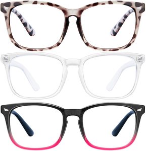 <span class=keywords><strong>Lunettes</strong></span> de lecture carrées, 3 pièces par lot, verres <span class=keywords><strong>Anti</strong></span>-<span class=keywords><strong>lumière</strong></span> <span class=keywords><strong>bleue</strong></span>, pour jouer sur ordinateur, avec monture - Product Image 4