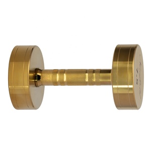Mancuerna de Alta Resistencia de <span class=keywords><strong>7.5</strong></span> <span class=keywords><strong>kg</strong></span>, Forma Redonda con Acabado en Oro Titanio para un Rendimiento Confiable en el Gimnasio - Product Image 6