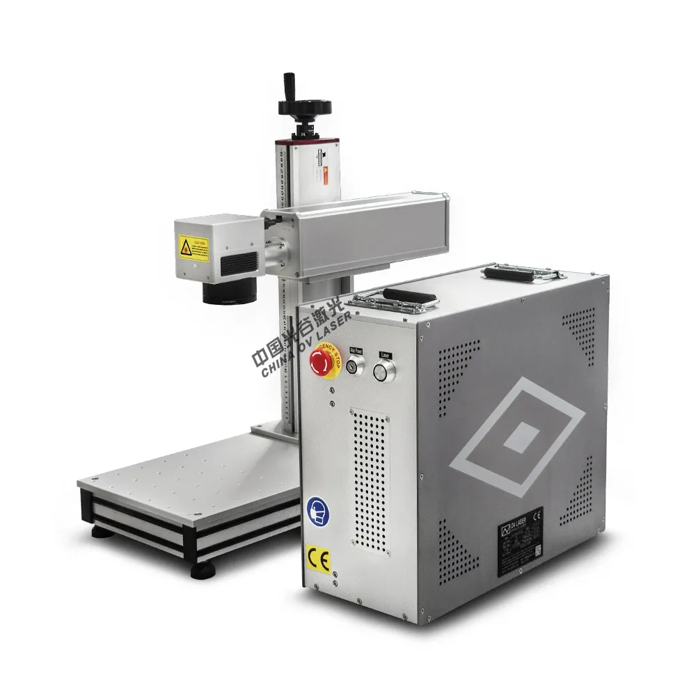 Dynamic Auto focus 3D 100W fiber laser marking machine 2.5D 50W 60W 80W JPT Mopa laser marking metal engraving machine