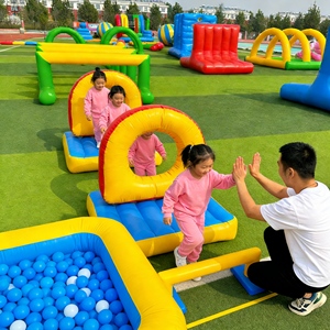 Circuito <span class=keywords><strong>de</strong></span> Desafíos Inflable <span class=keywords><strong>Profesional</strong></span> para Trabajo en Equipo - para Capacitación Corporativa y Actividades al Aire Libre - Product Image 2